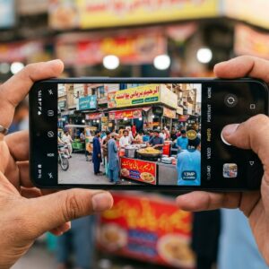 Infinix Smart 9 13MP camera sample photo at Pakistani street scene