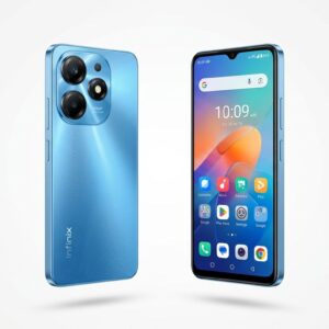 Infinix Hot 40i price in Pakistan Palm Blue front and back view