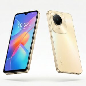 Infinix Smart 10 price in Pakistan Lite Gold front and back view