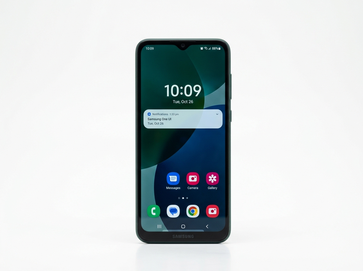 Samsung_Galaxy_A07_front_view_202607071218 Samsung Galaxy A07 price in Pakistan – Dark Green front view