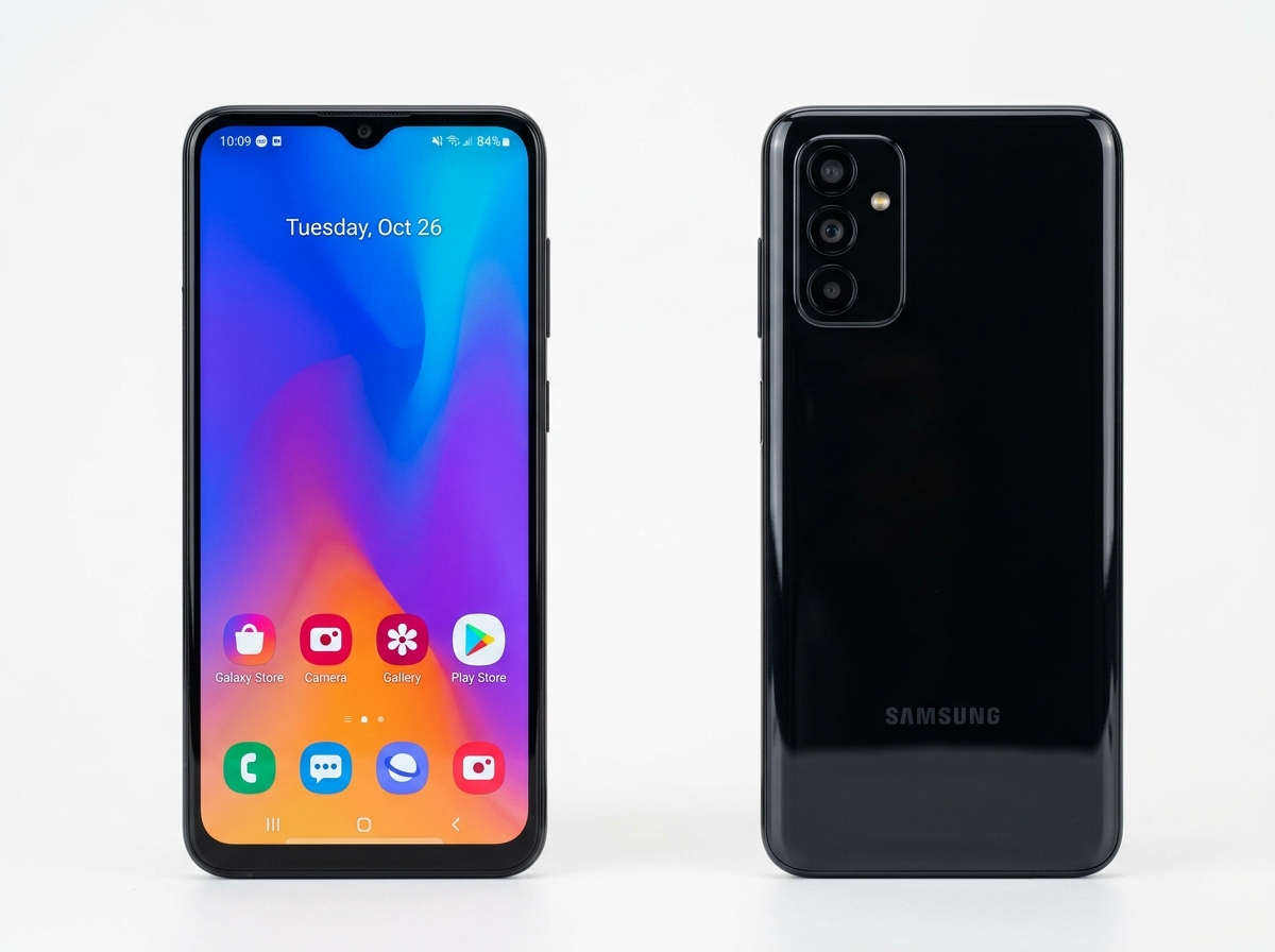 Samsung_Galaxy_A17_front_back_202607071130 Samsung Galaxy A17 price in Pakistan – Black front and back view