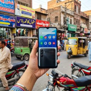Samsung Galaxy A17 price in Pakistan – held in hand outdoor