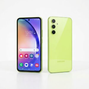 Samsung Galaxy A54 6GB 128GB Lime color front and back view