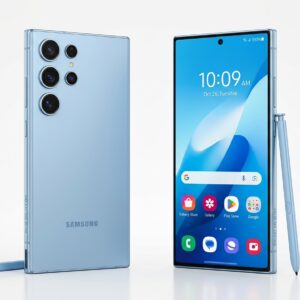 Samsung Galaxy S26 Ultra price in Pakistan – Sky Blue front and back view