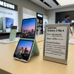 Samsung Galaxy Z Flip 6 price in Pakistan front view unfolded display