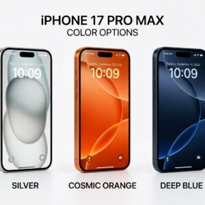 iPhone 17 Pro Max colors Silver Cosmic Orange Deep Blue