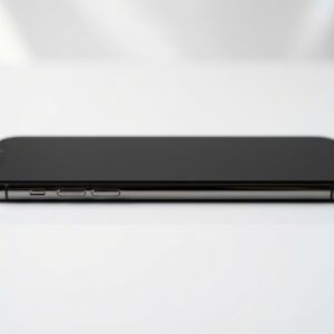 iPhone XS Max side profile showing polished stainless steel frame