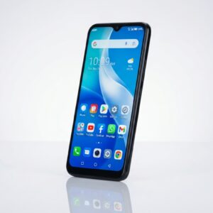 itel p38 pro price in pakistan Itel P38 Pro smartphone front view with 6.5-inch display and waterdrop notch - Black color